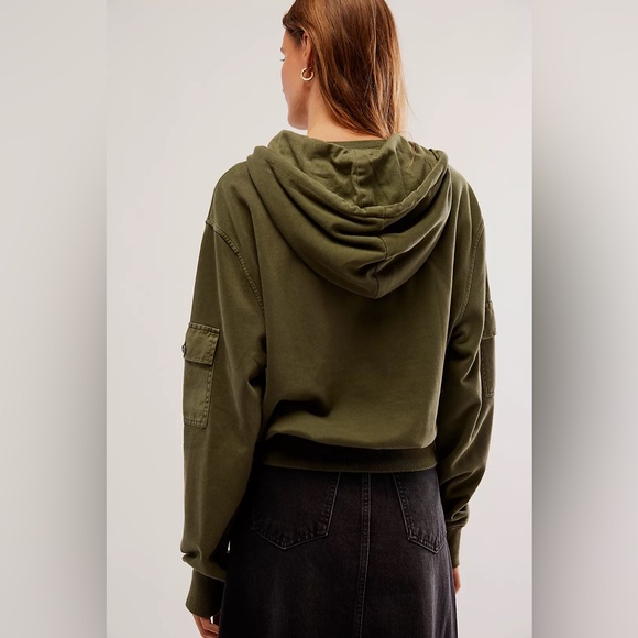⏰FLASH SALE!⏰✨NEW!✨Free People OneTeaspoon Khaki Cargo Adventure Hoodie - Picture 2 of 12